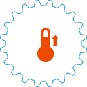 Car overheating icon